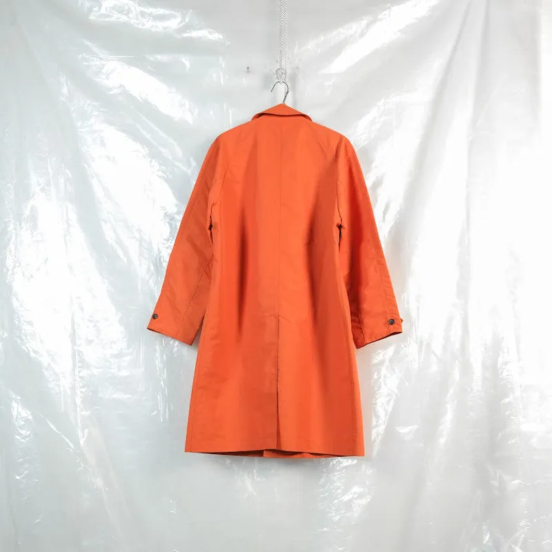 concealed placket rain coat