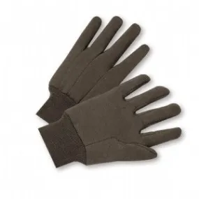 Cotton Jersey Gloves (Brown)