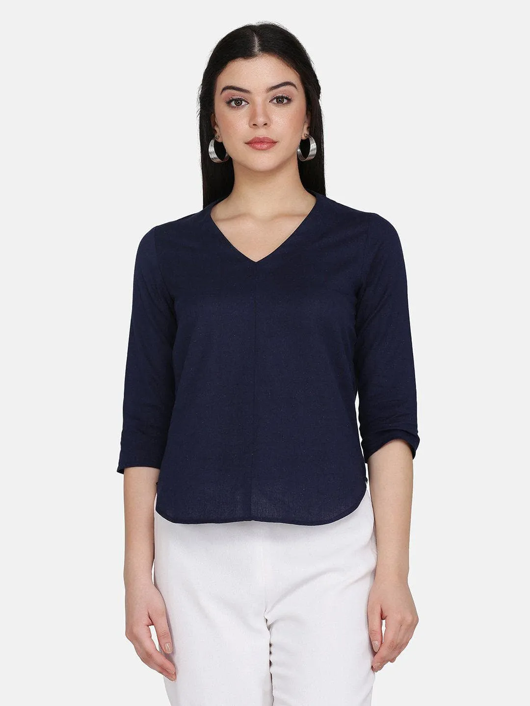 Cotton Top - Navy Blue