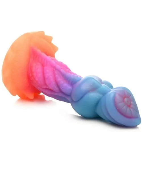 Creature Cocks - Aqua-Cock Glow in the Dark Silicone Dildo - 7.6in