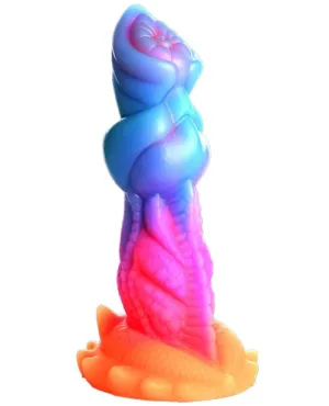 Creature Cocks - Aqua-Cock Glow in the Dark Silicone Dildo - 7.6in