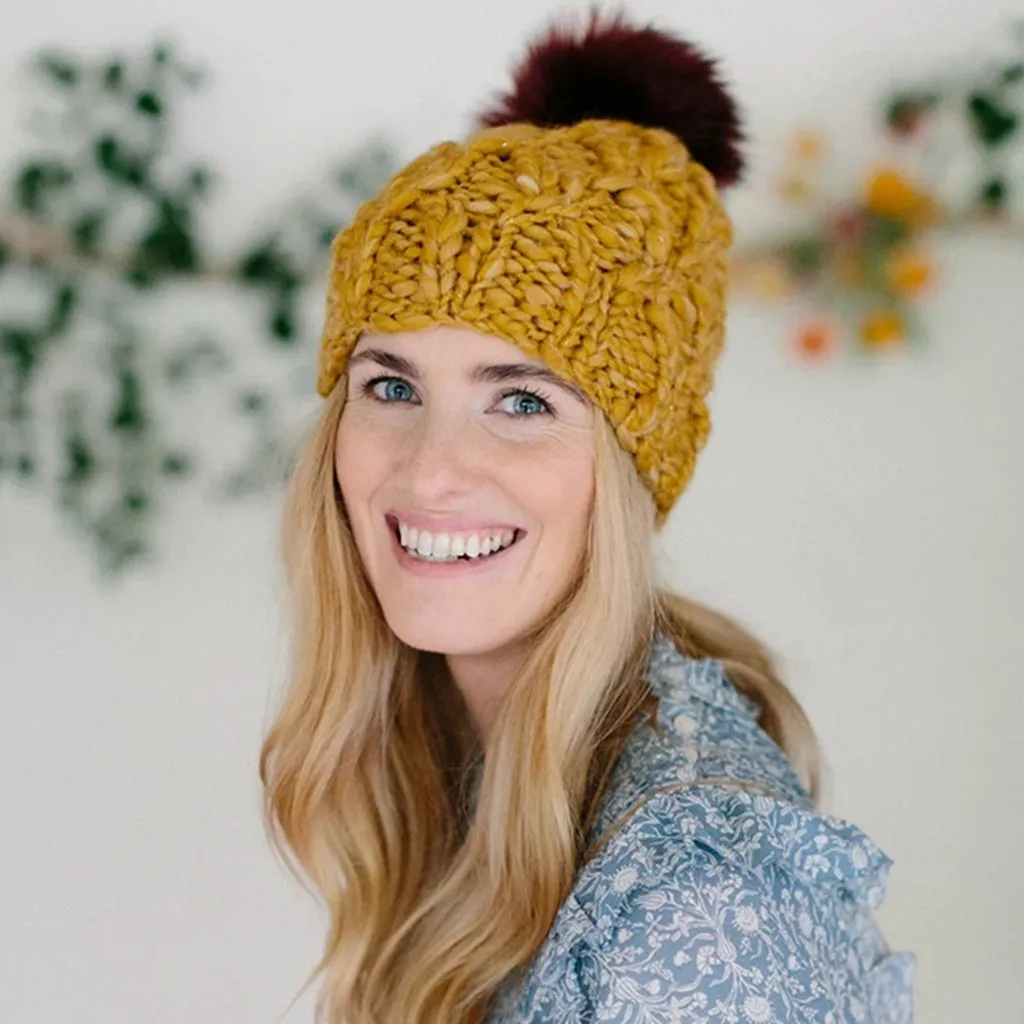 Crossroads Hat Knitting Kit, by Knit Collage