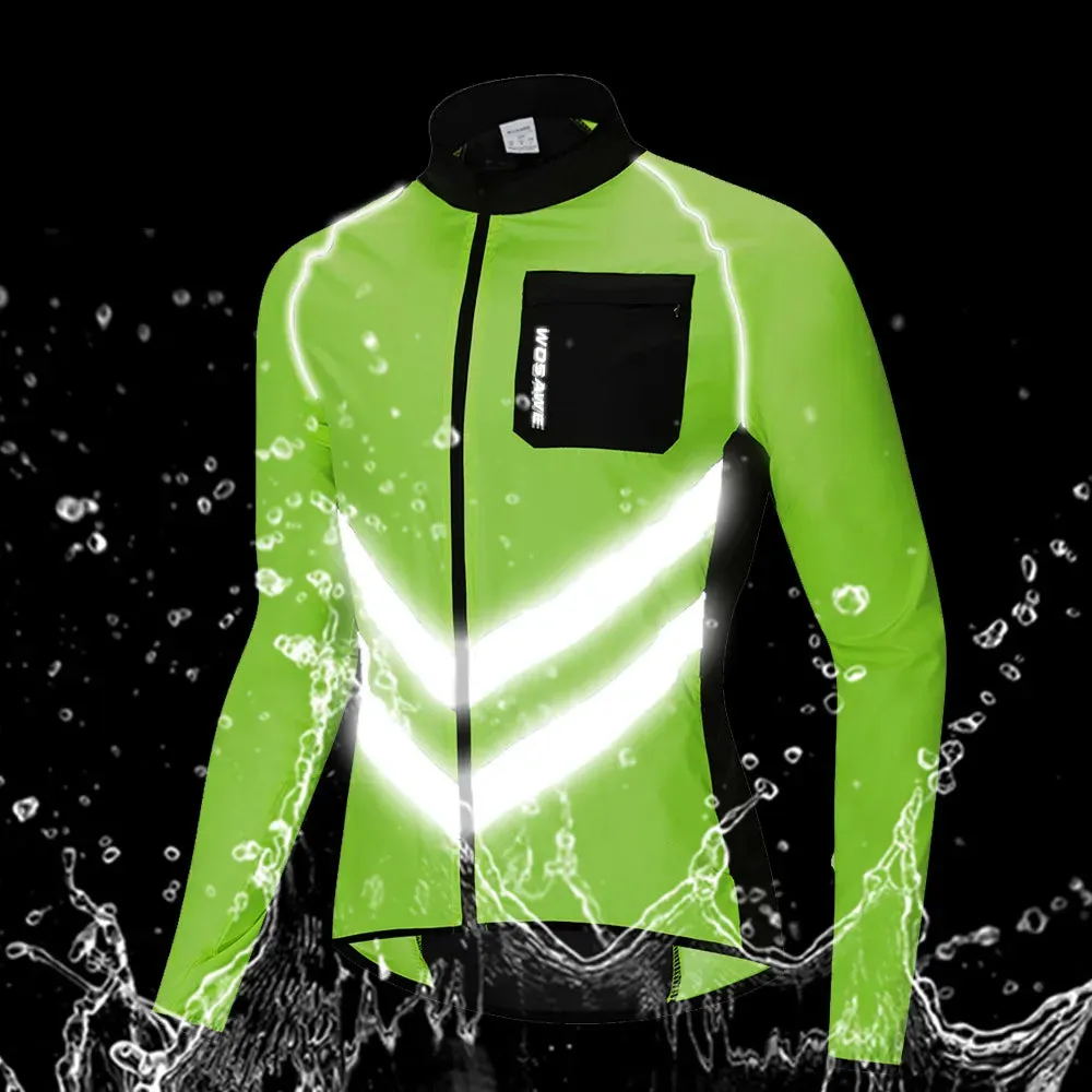 Cycling Rain Jacket High Visibility MultiFunction Jersey Road MTB Bike Bicycle Windproof Quick Dry Rain Coat Windbreaker