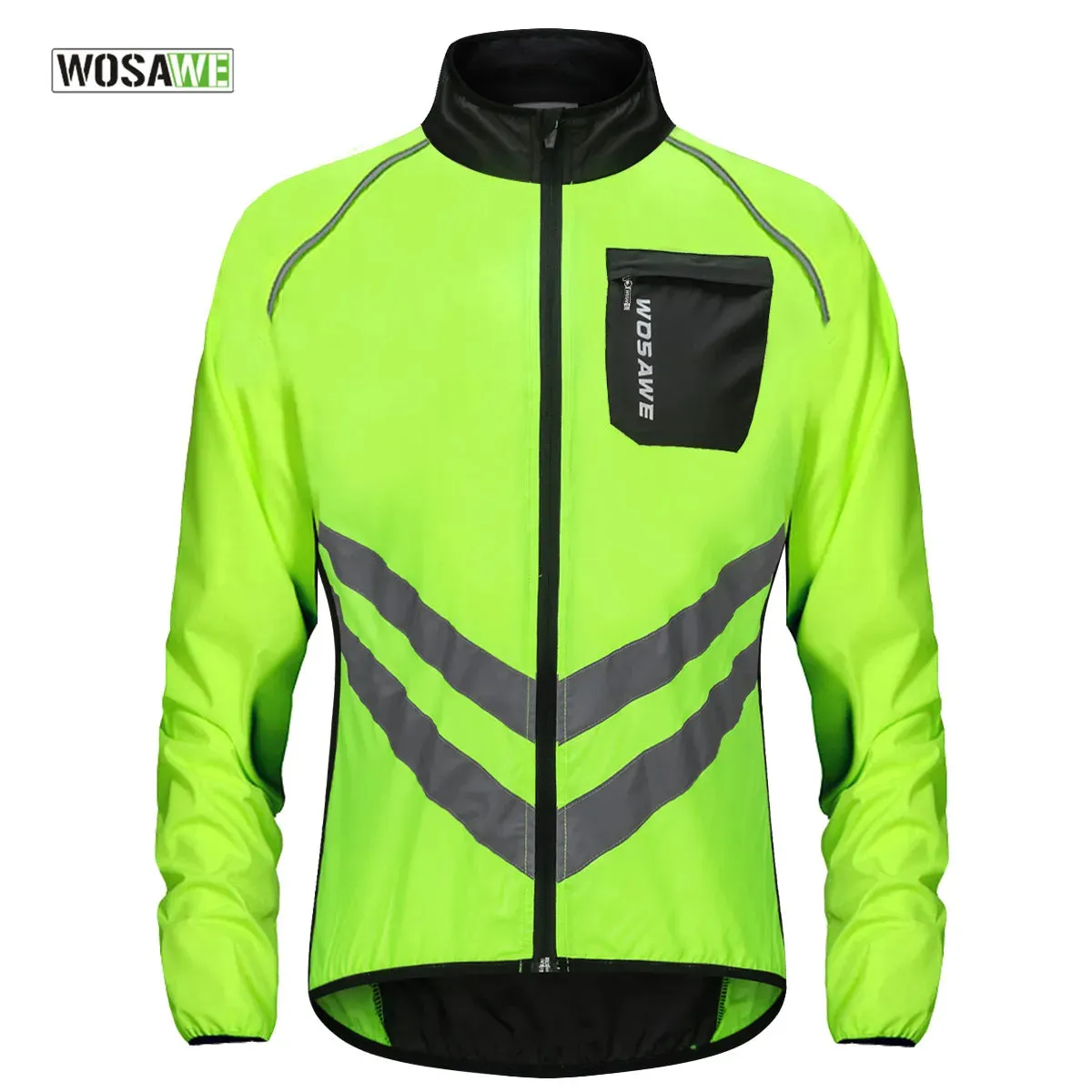 Cycling Rain Jacket High Visibility MultiFunction Jersey Road MTB Bike Bicycle Windproof Quick Dry Rain Coat Windbreaker