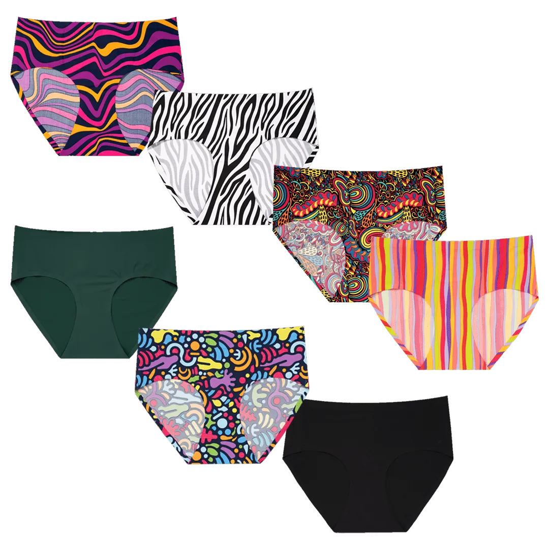 Daily Delight Bundle - Ladies Seamless Full Briefs 7 Pack Bundle