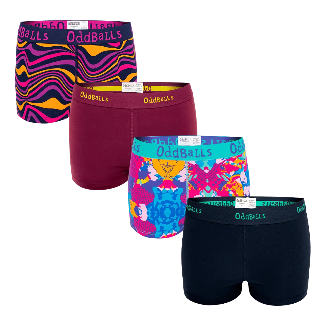 Dawn Bundle - Ladies Boxer Shorts 4 Pack Bundle