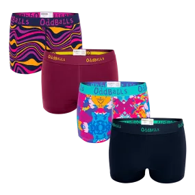 Dawn Bundle - Ladies Boxer Shorts 4 Pack Bundle