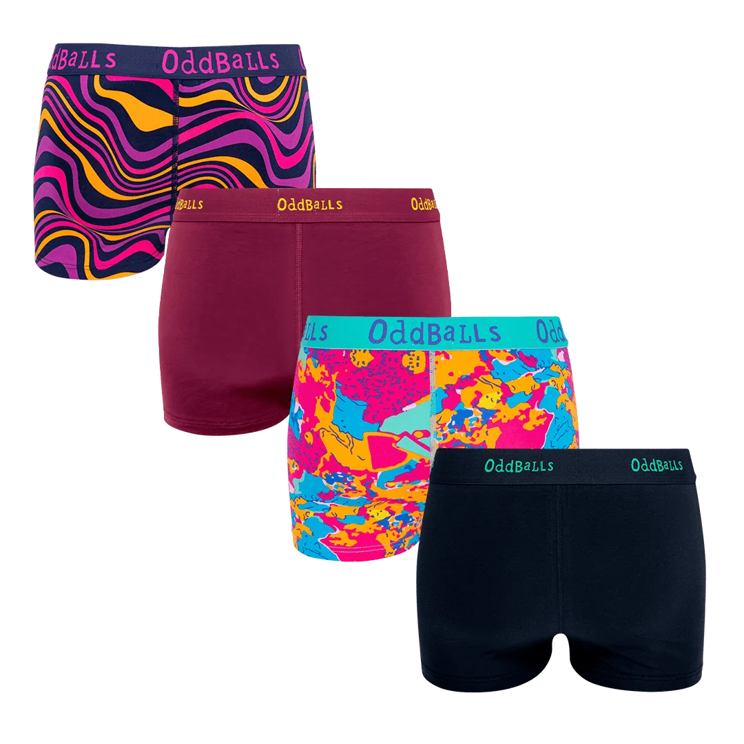 Dawn Bundle - Ladies Boxer Shorts 4 Pack Bundle