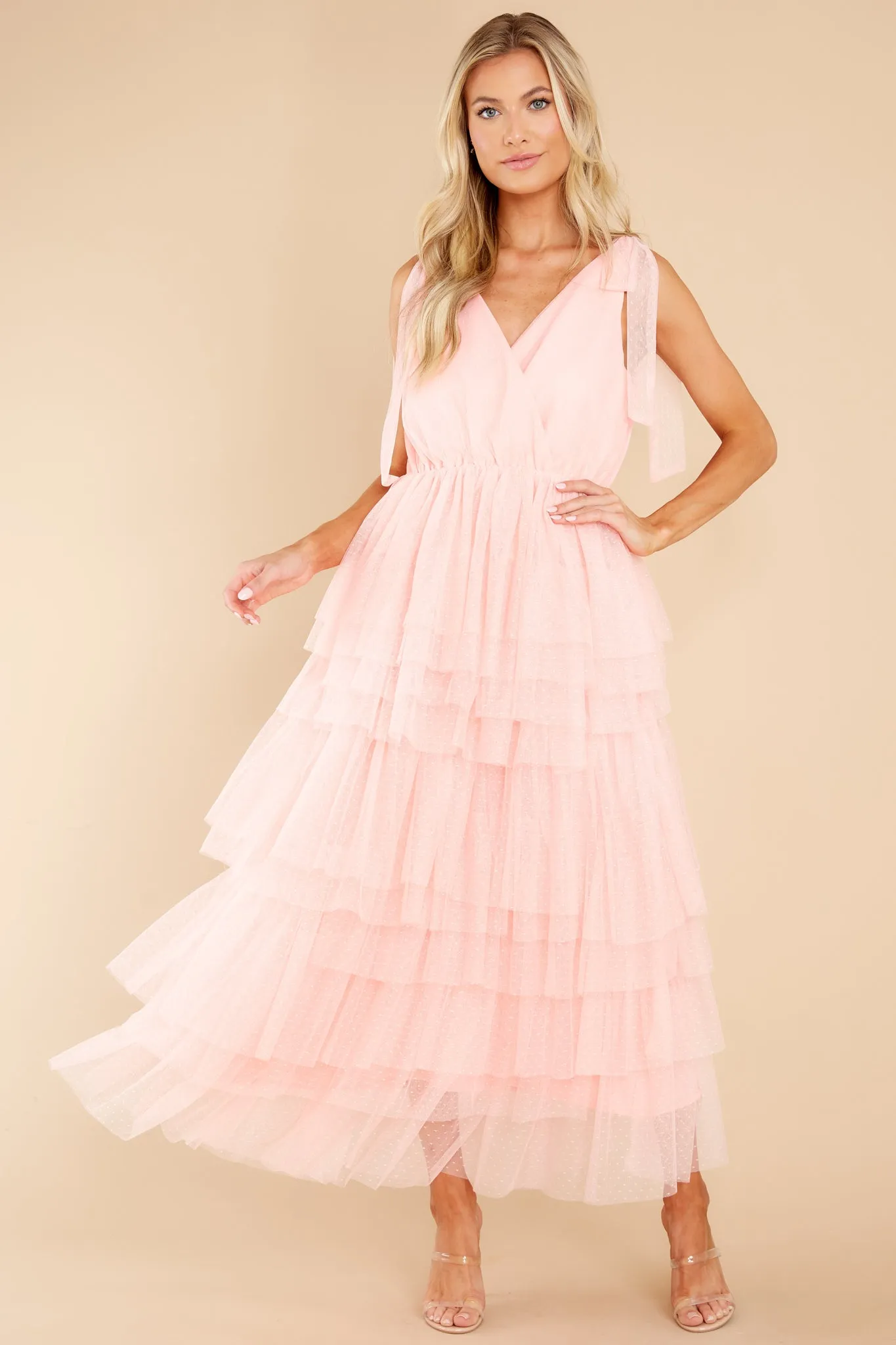 Dedicated Love Light Melon Maxi Dress