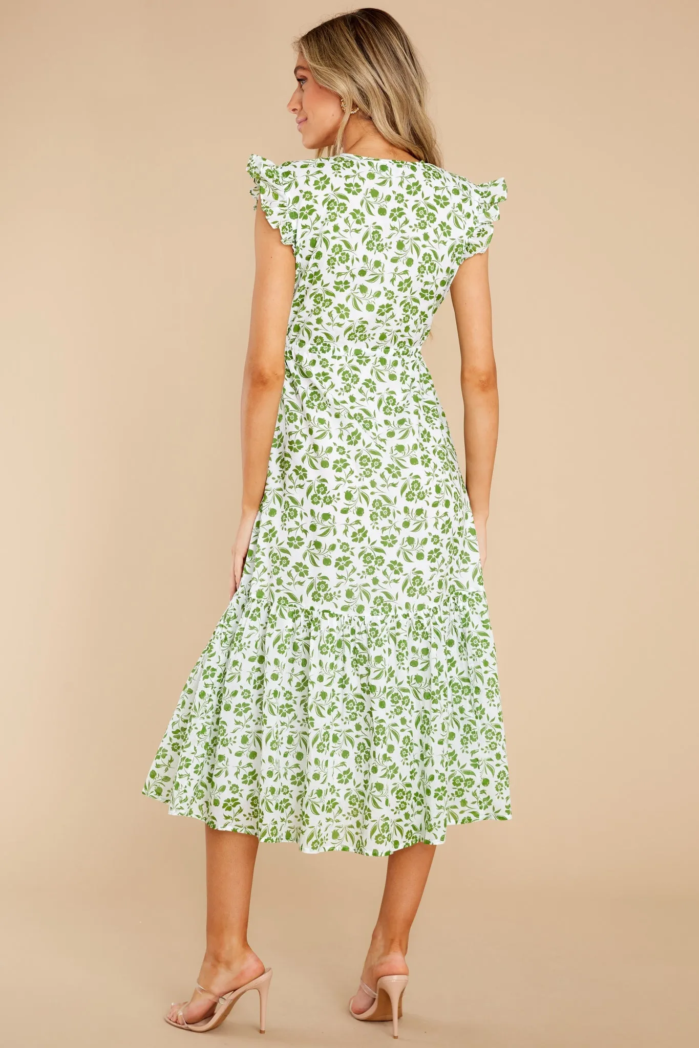 Delia Picnic Lime Floral Dress