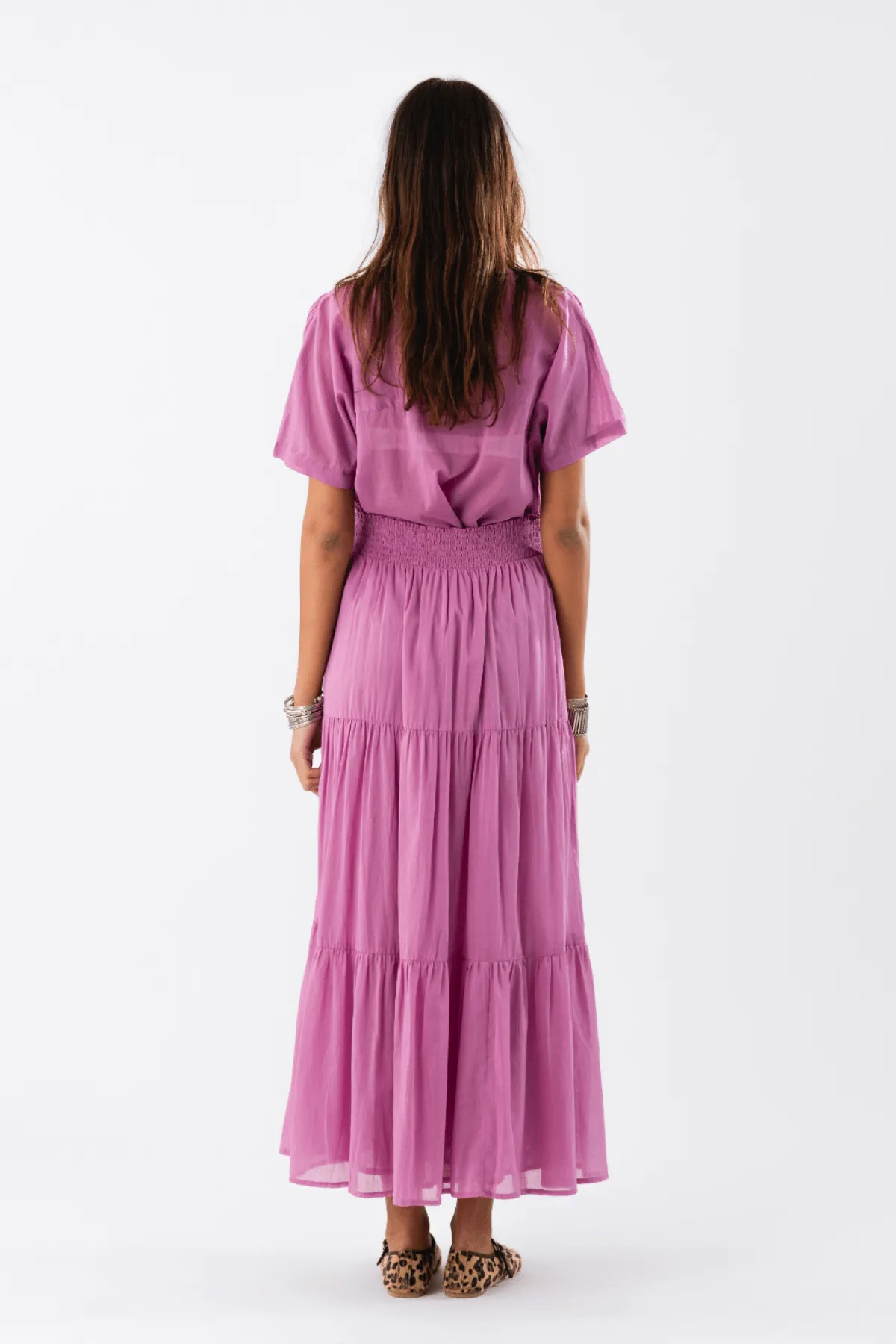 DIAMOND MAXI SKIRT LILAC