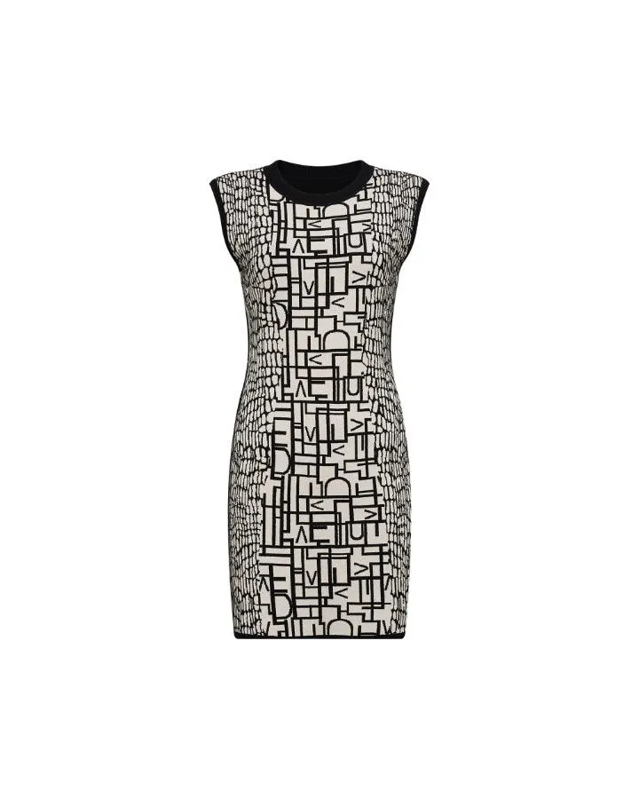 Diane Von Furstenberg Aviva Reversible Logo Mini Dress