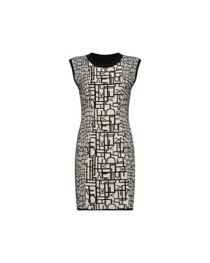 Diane Von Furstenberg Aviva Reversible Logo Mini Dress