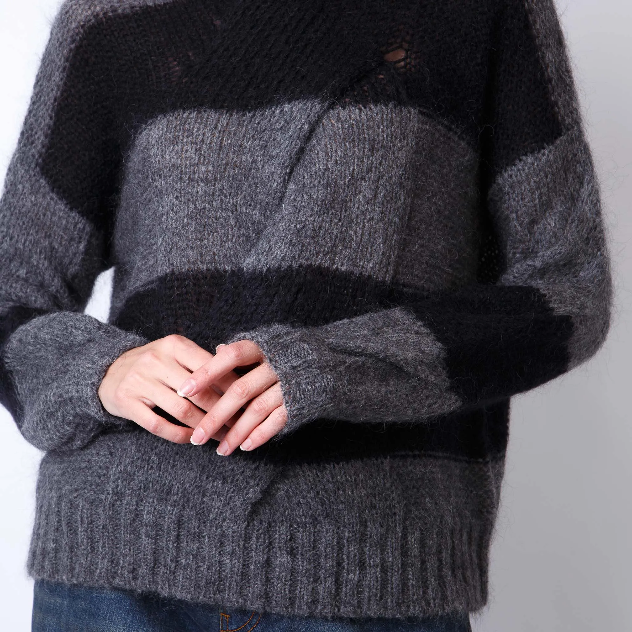 DONDUP SWEATER DT348 M00943R 002 920 BICOLOR