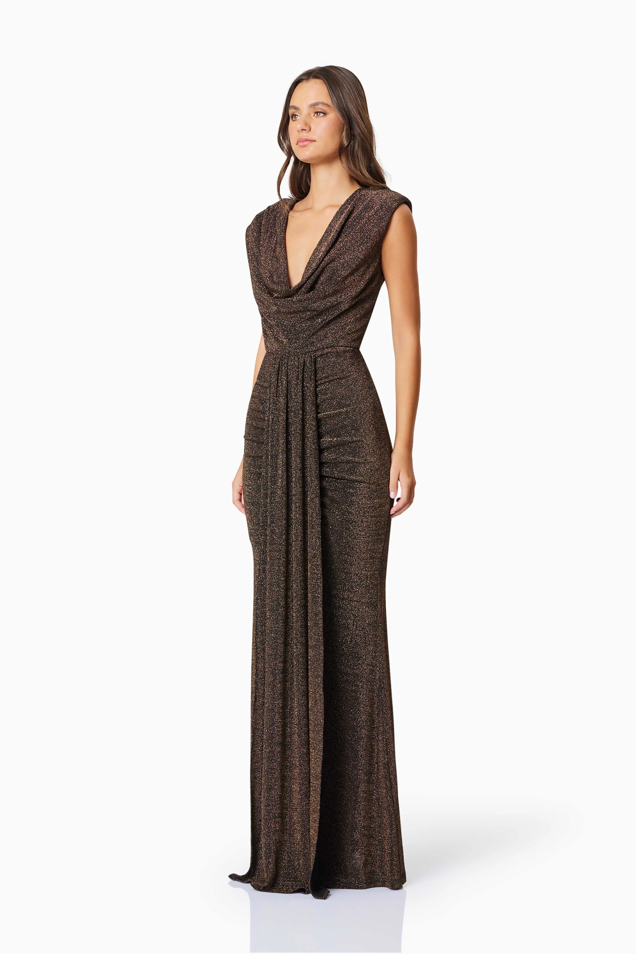 Elliatt Nalani Maxi Dress - Black/Gold