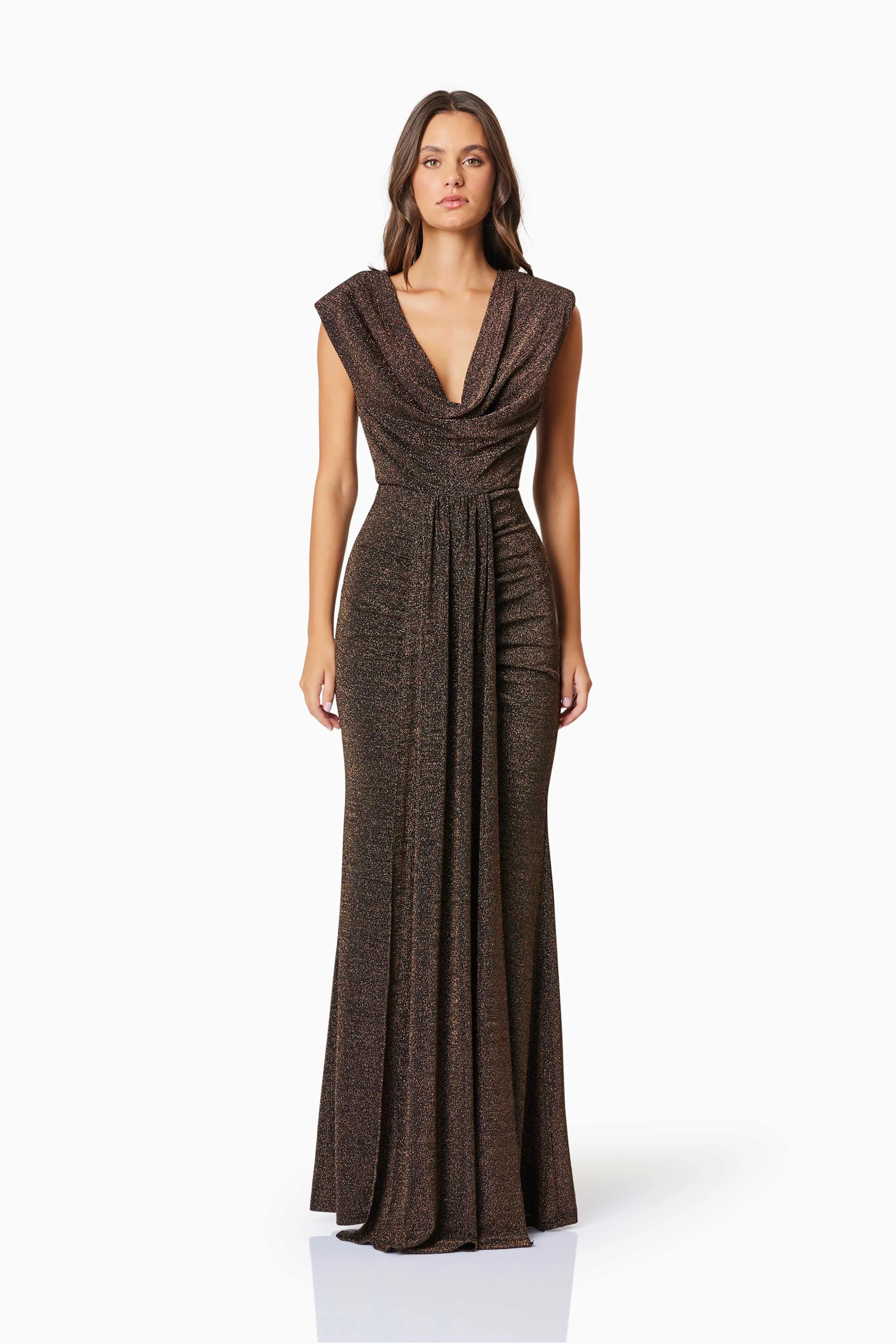 Elliatt Nalani Maxi Dress - Black/Gold