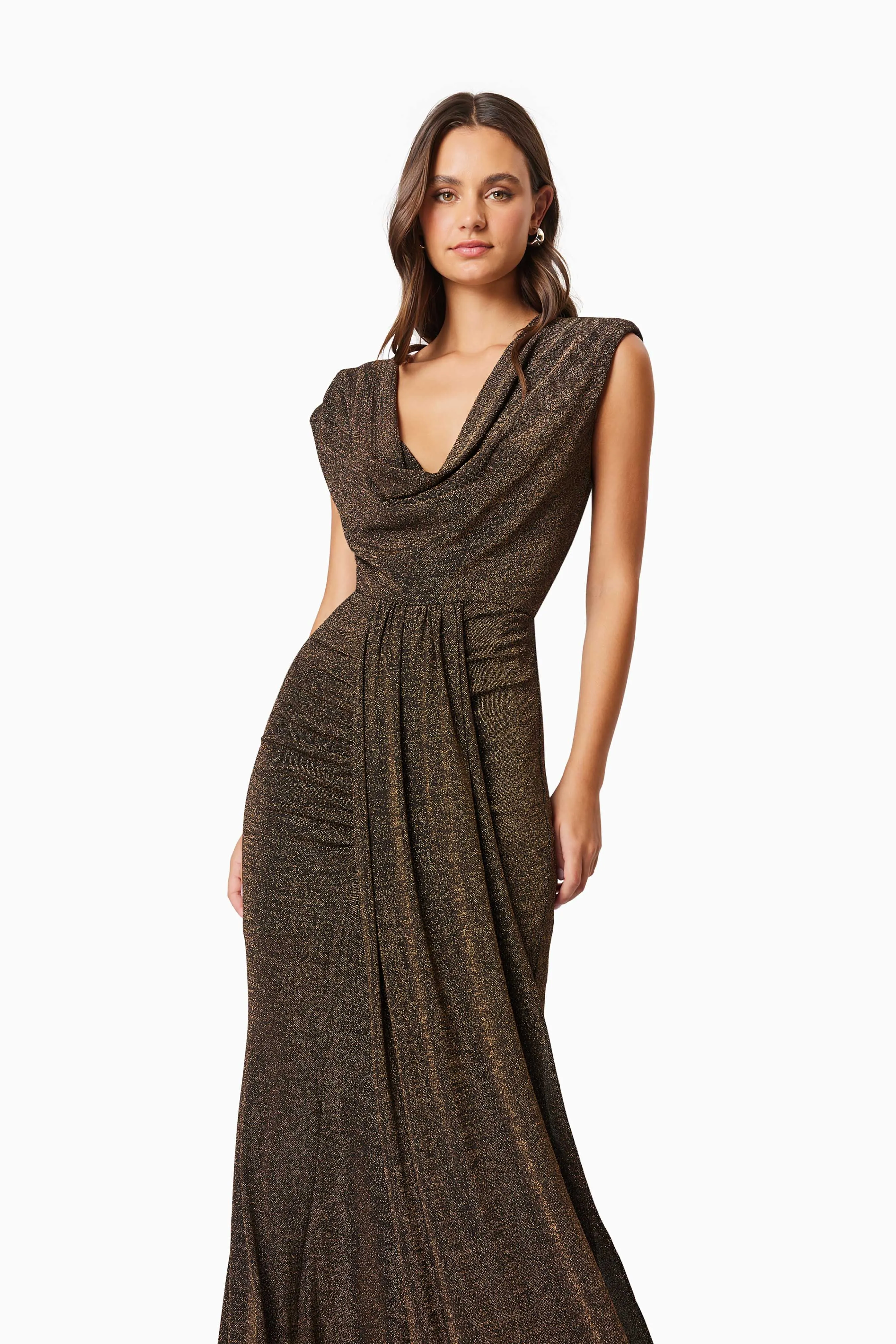 Elliatt Nalani Maxi Dress - Black/Gold