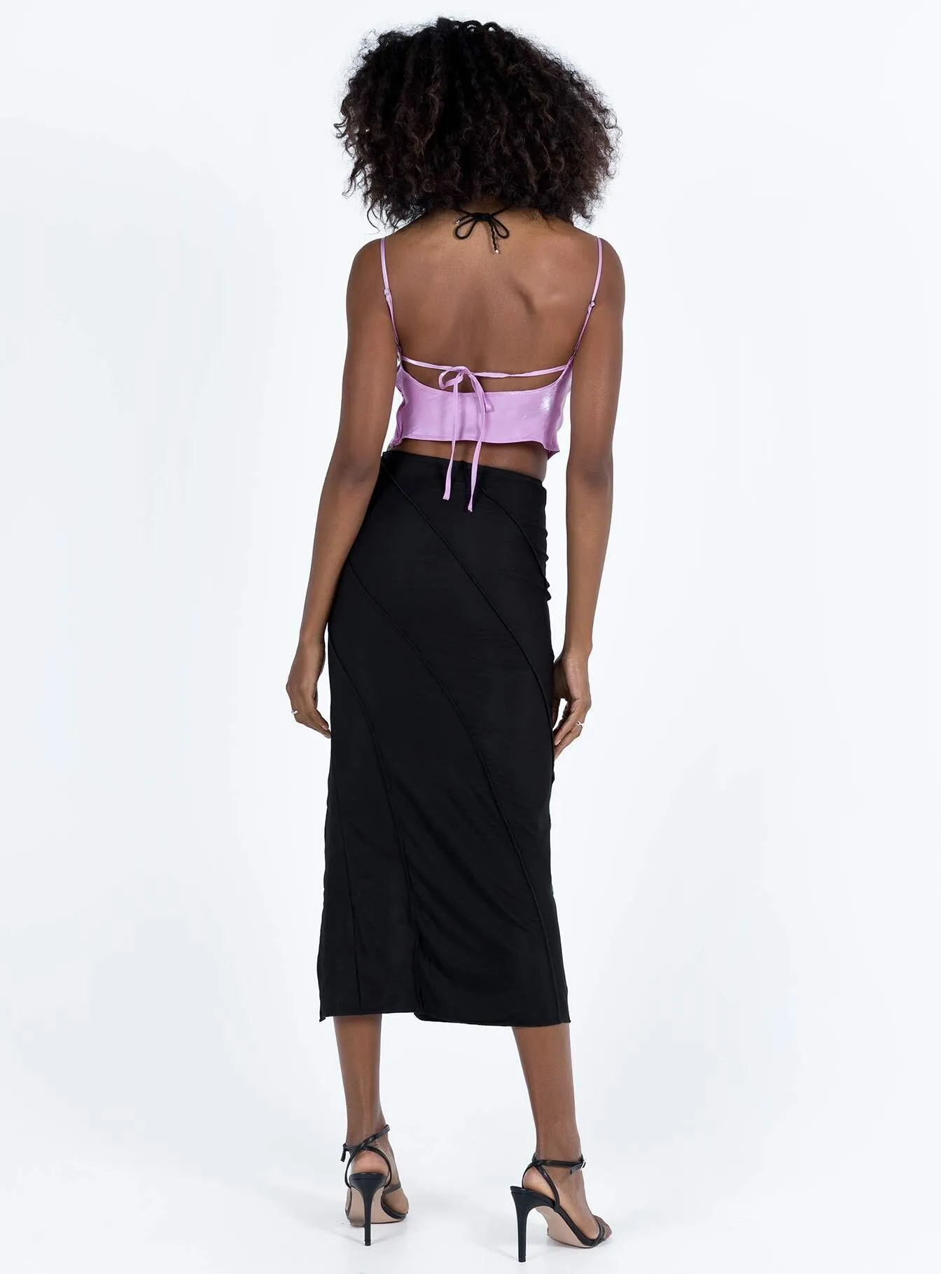 Erika Midi Skirt Black