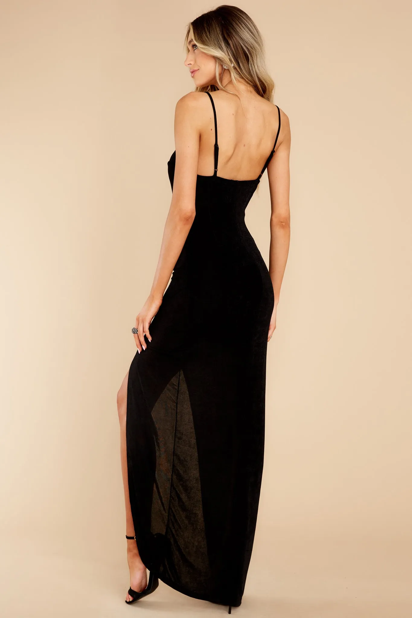 Exceptionally Beautiful Black Maxi Dress