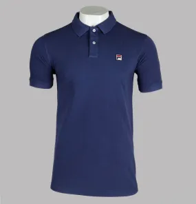 Fila Vintage Dante Polo Shirt Blue