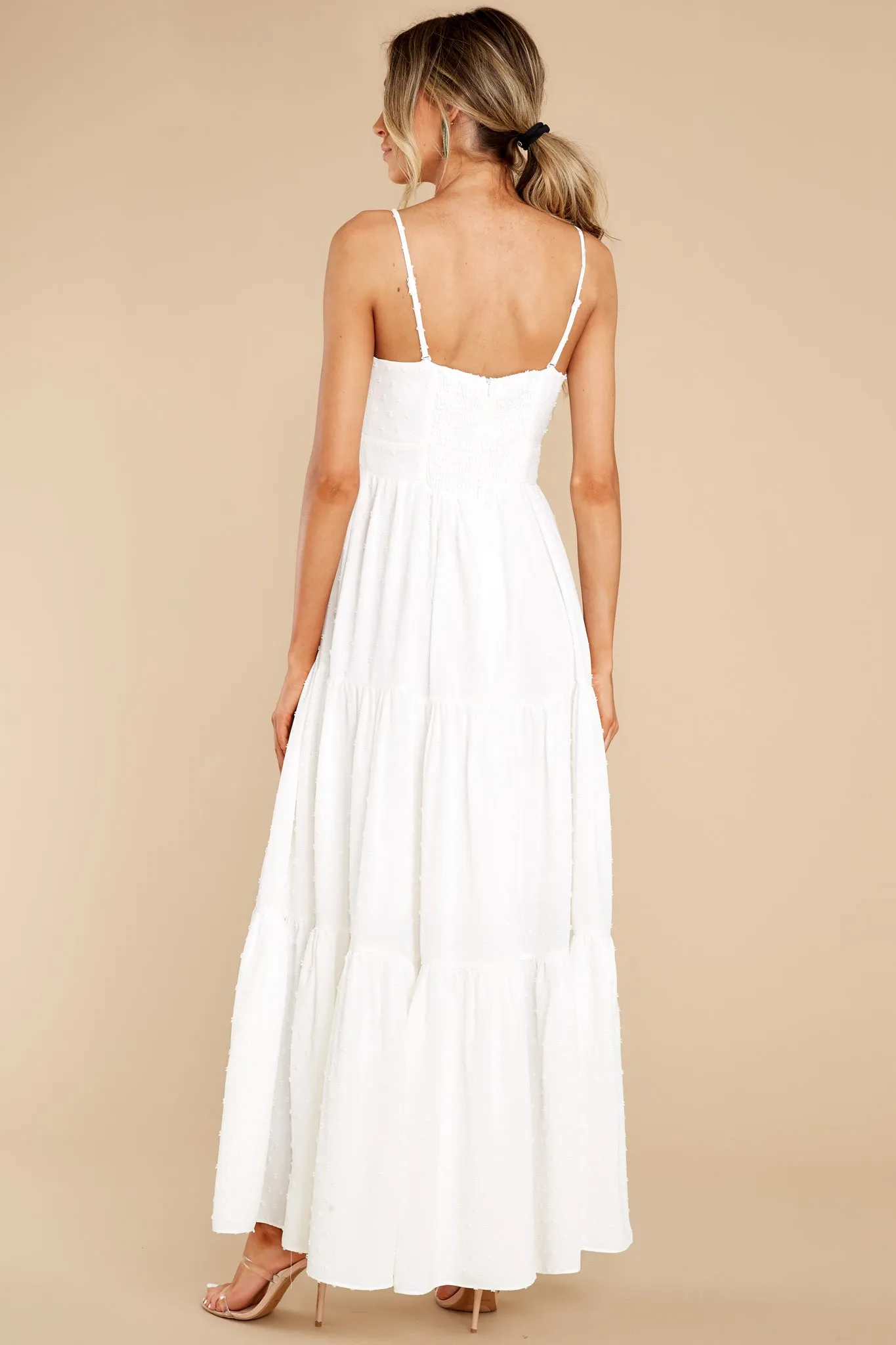 Flow With The Breeze White Maxi Dress