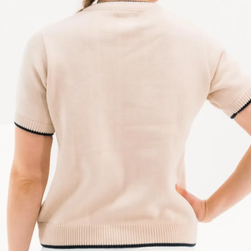 Foray Golf Society S/S Sweater - Cream