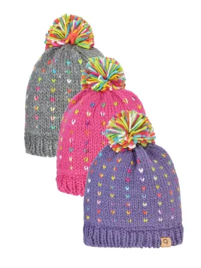 Girls Confetti Acrylic Knit Beanie - 96583