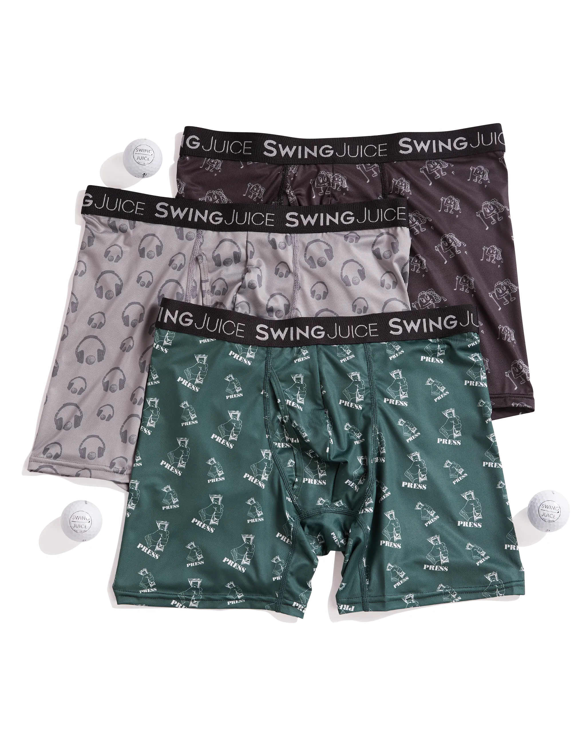 Golf 6" Boxer Brief 3-Pack Core