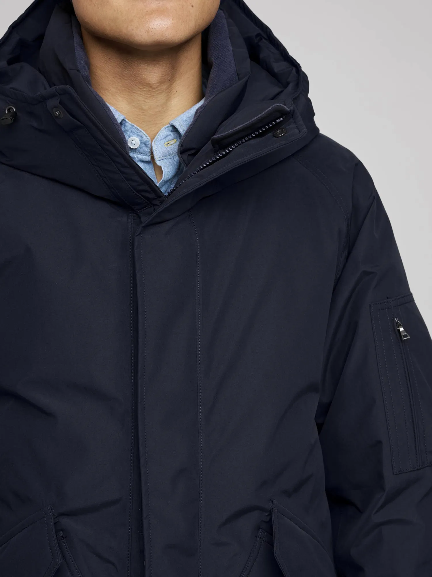 GORE-TEX® Down Coat, Navy