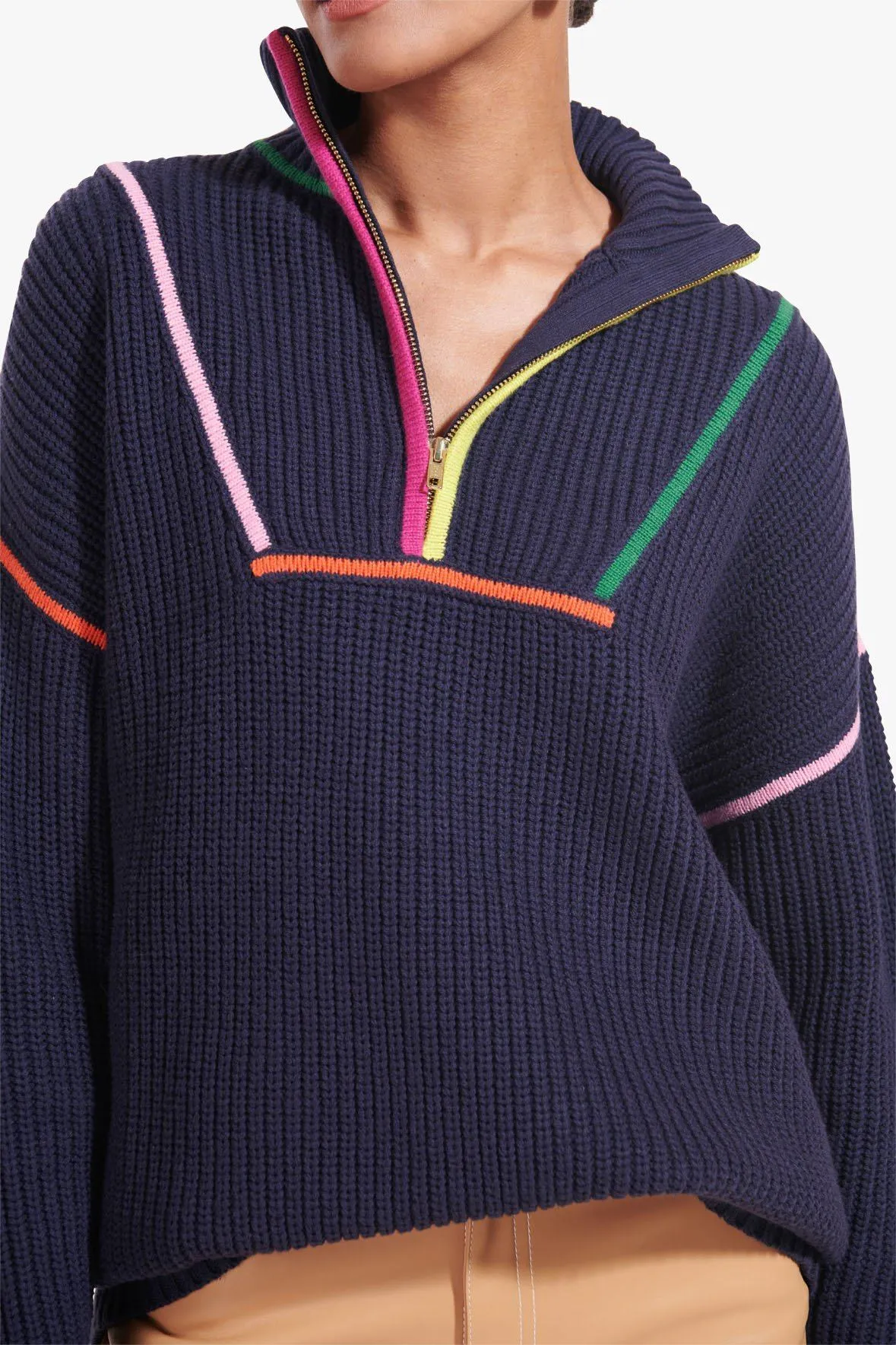 HAMPTON SWEATER | NAVY MULTI