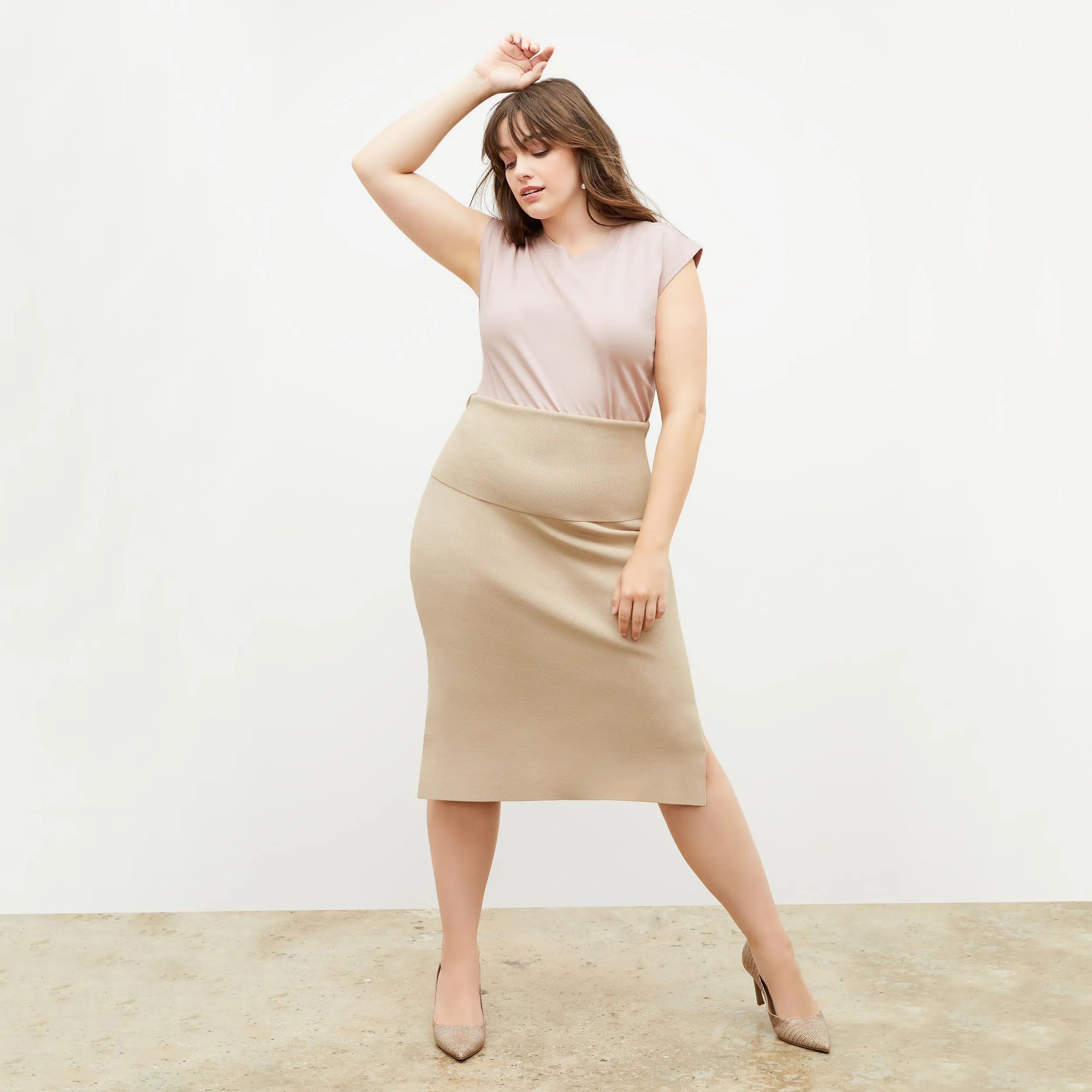 Harlem Skirt - Jardigan Knit :: Latte