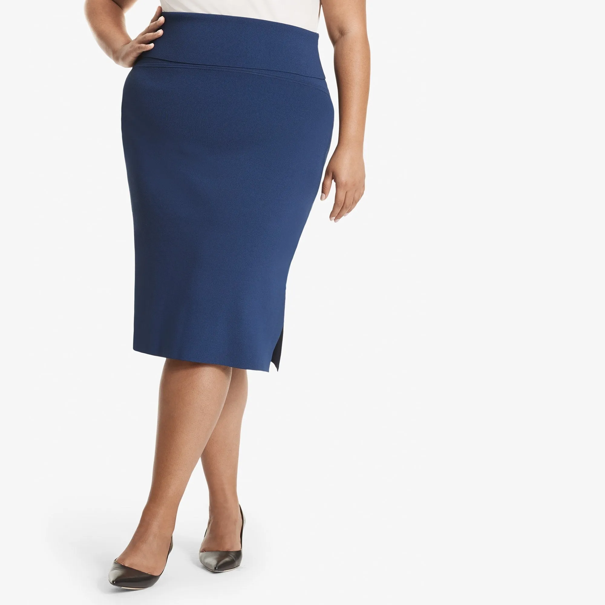 Harlem Skirt - Jardigan Knit :: Regent Blue