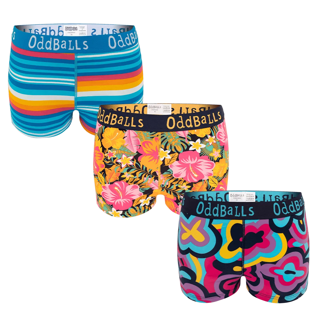 Harmony Bundle - Ladies Boxer Shorts 3 Pack Bundle