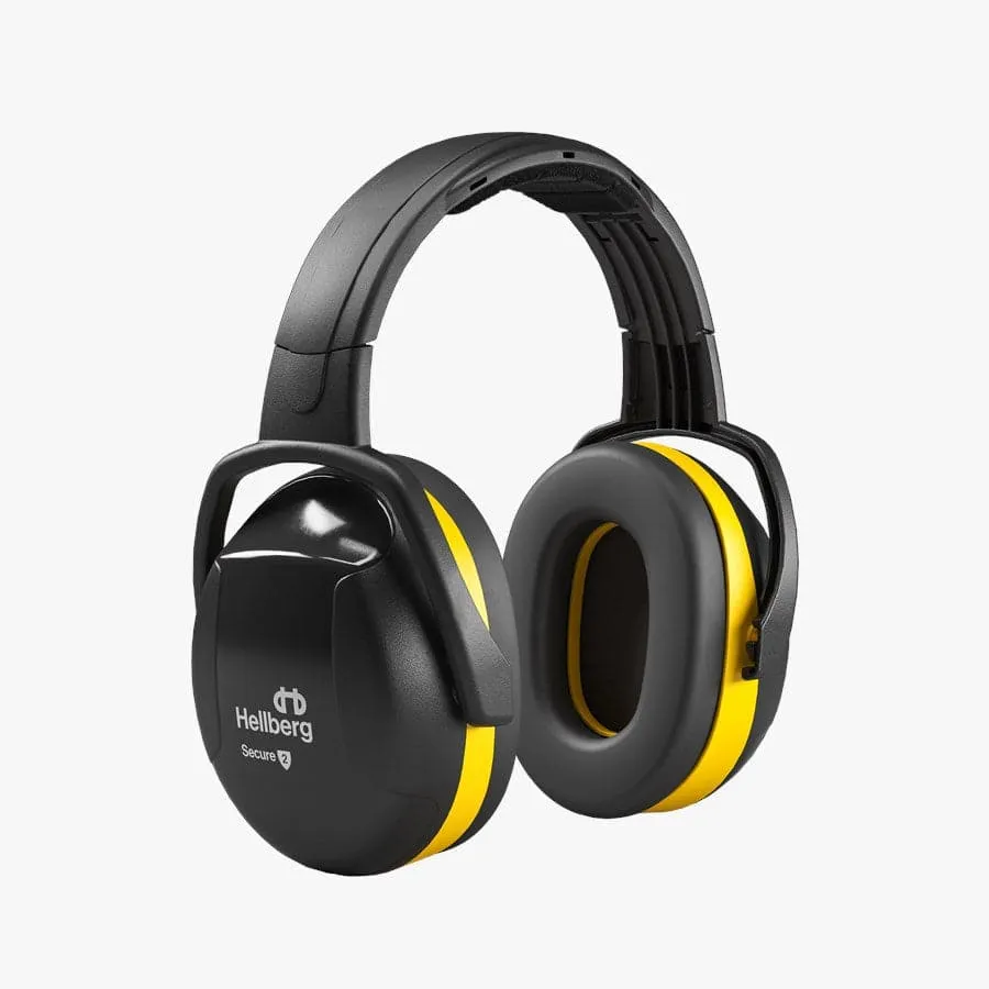 Hellberg® Secure S2H Yellow Headband Earmuffs (SLC80 29dB, Class 5)