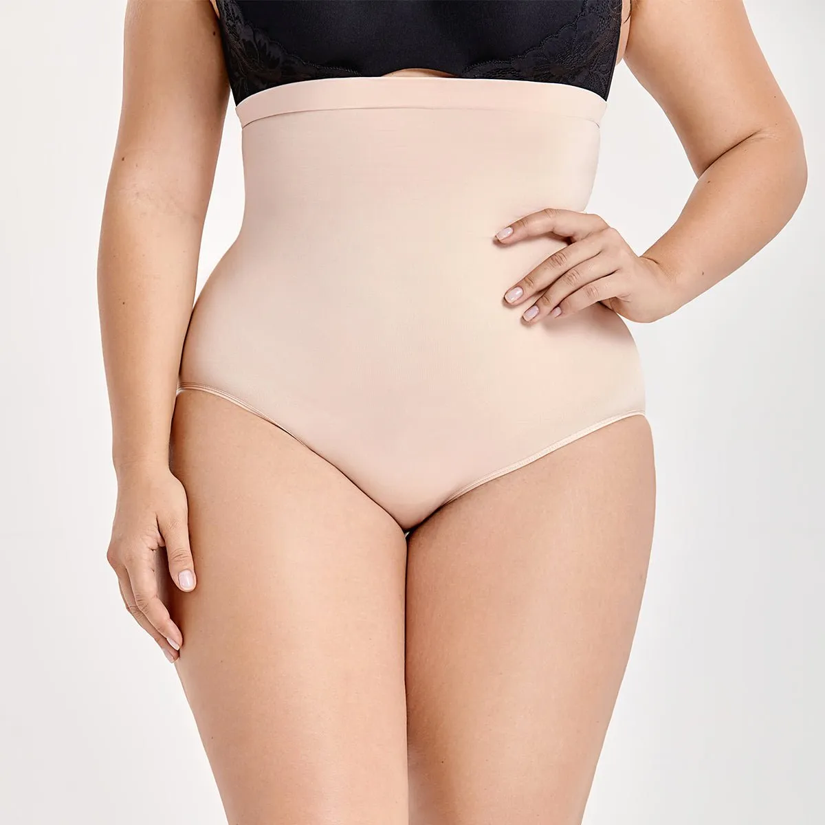 High Waist Tummy Control Shapewear Plus Size Nude Panty