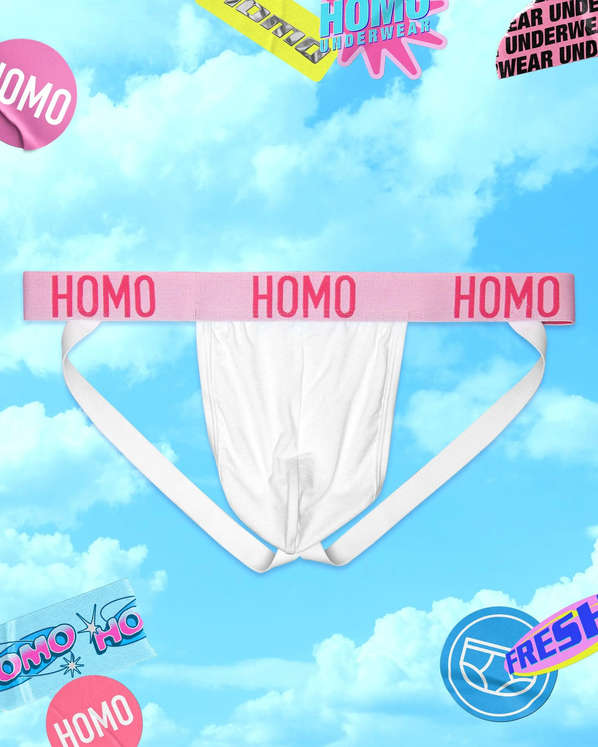 HOMO classic jock  - white