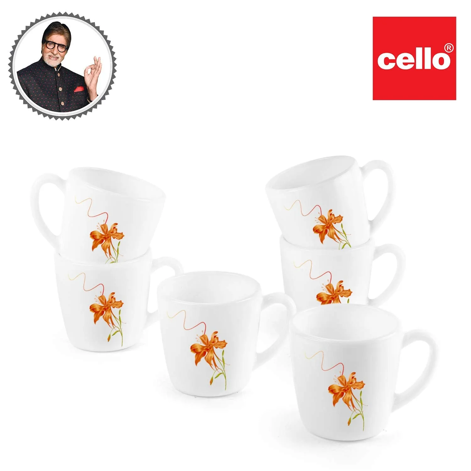 Imperial Crazy Dots Ricca Mugs, 6 Pieces