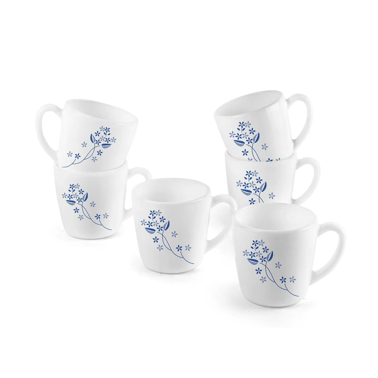 Imperial Dainty Blue Ricca Mugs, 6 Pieces