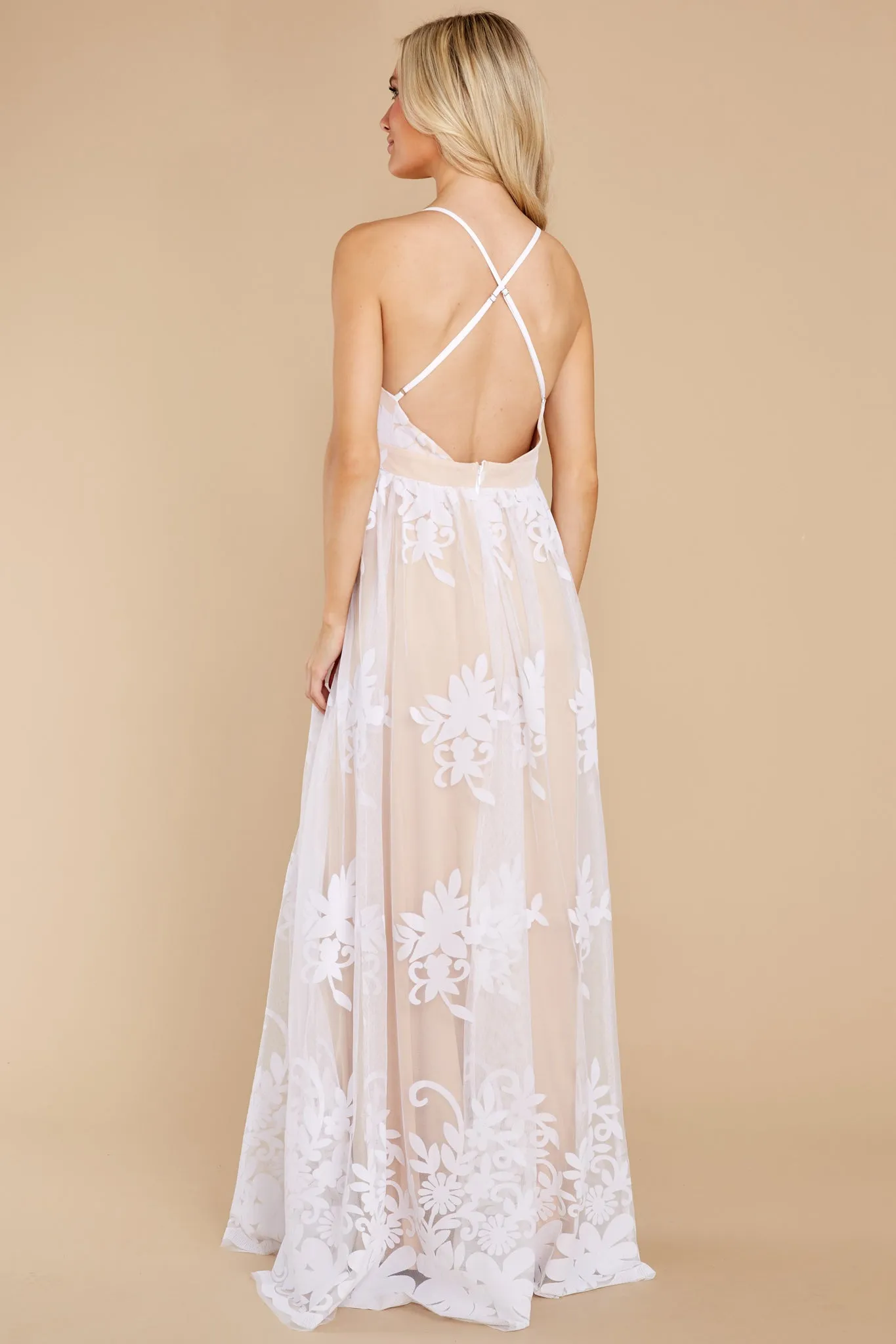 In Any Event White Maxi Dress