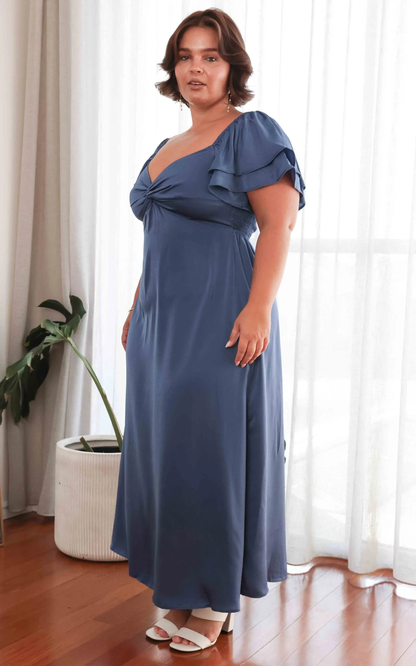 In The Sky Maxi Dress - Riverside Blue