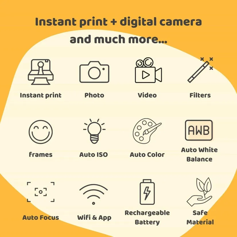 Instant Print Kids Digital Camera | Koko the Panda