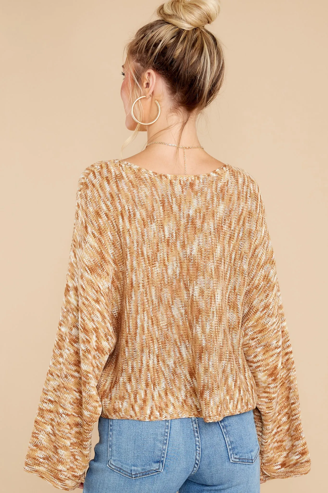 Irresistible Smile Brown Multi Sweater