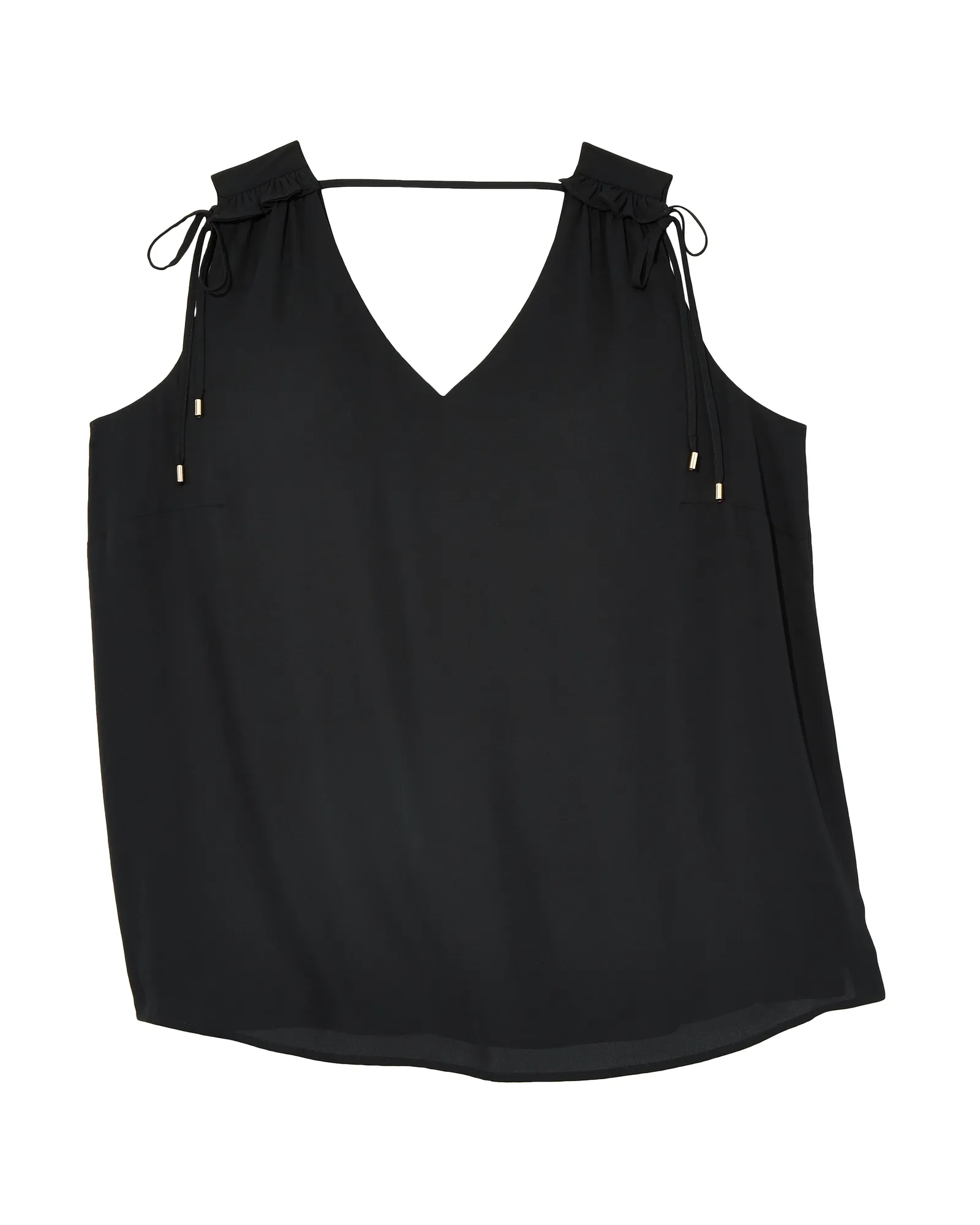 Jenna Tie Detail Tank | Black