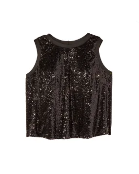 Jess Sequin Top | Black