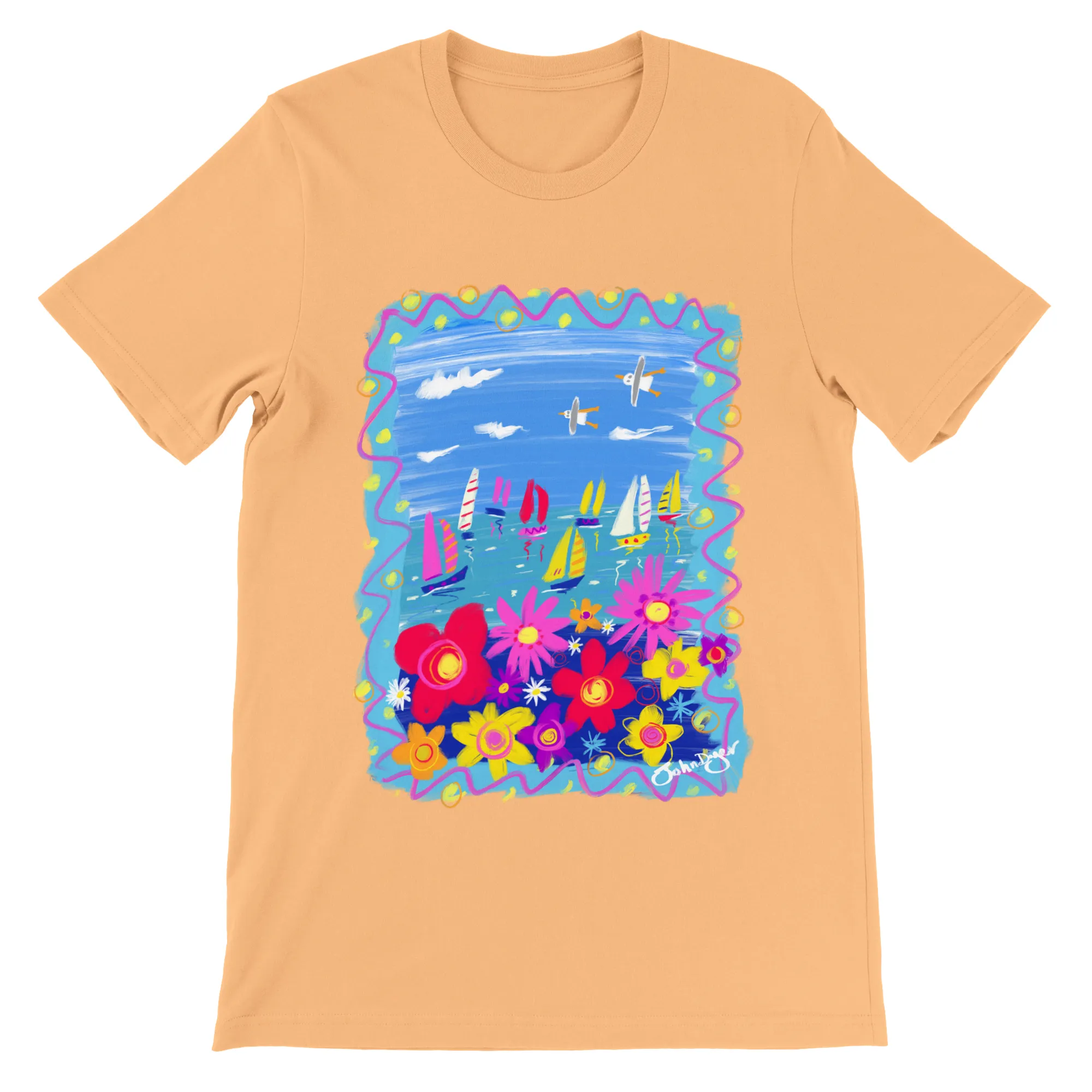 John Dyer Unisex Art T-Shirt. Summer in Cornwall