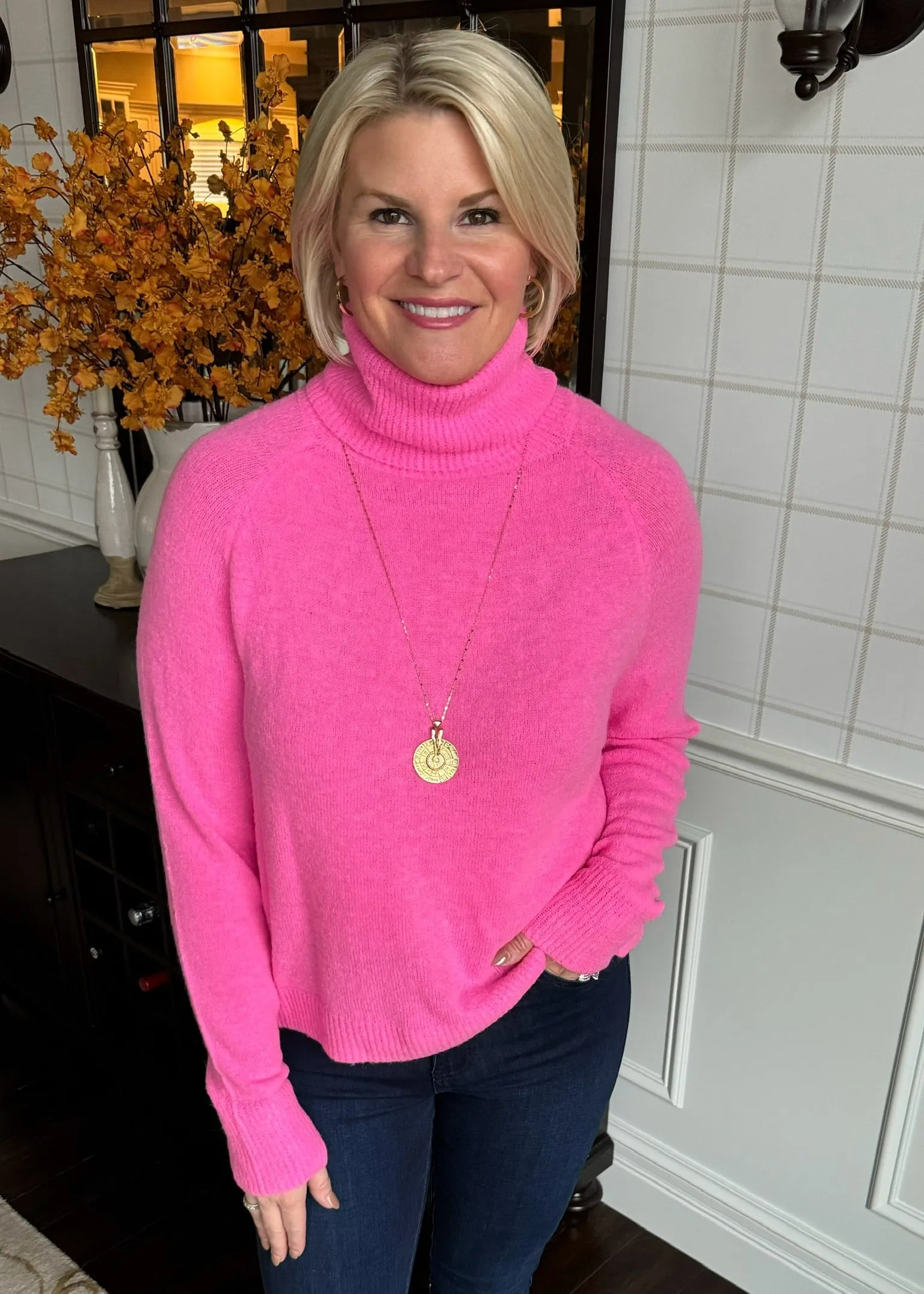 John   Jenn Emmett Sweater in Wild Orchid