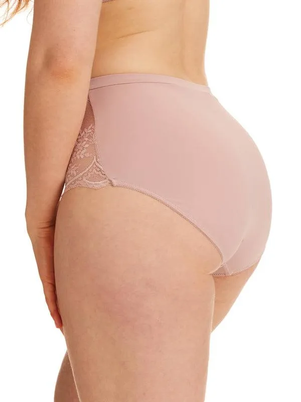 Kayser Recycled Microfibre & Recycled Lace Full Brief - Blush