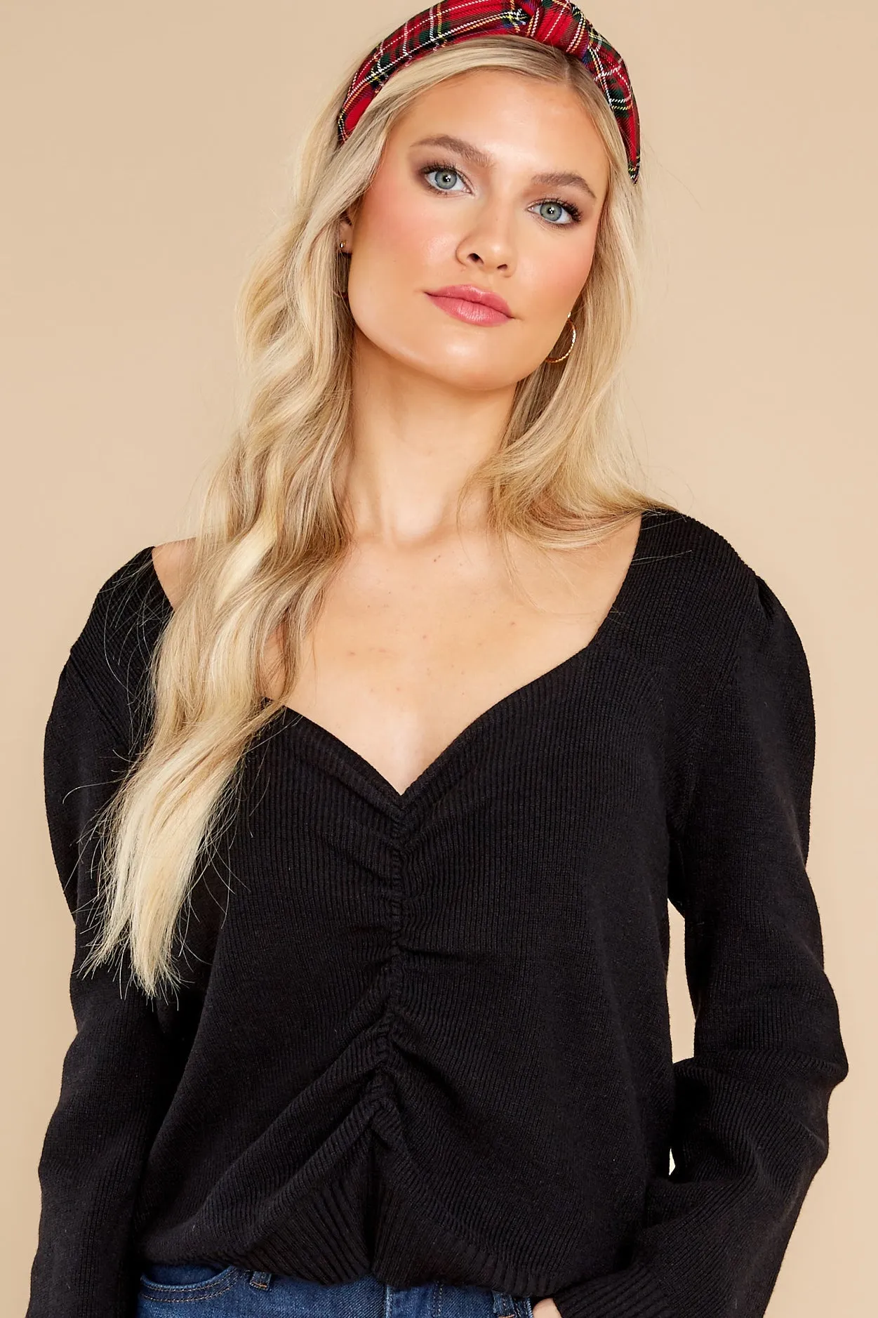 Keep It Stylish Black Crop Sweater