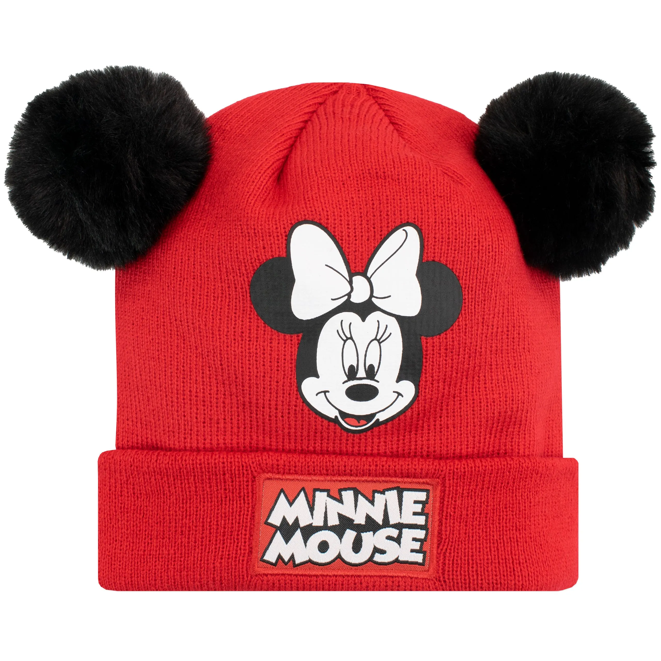 Kids Minnie Mouse Winter Hat and Gloves Set