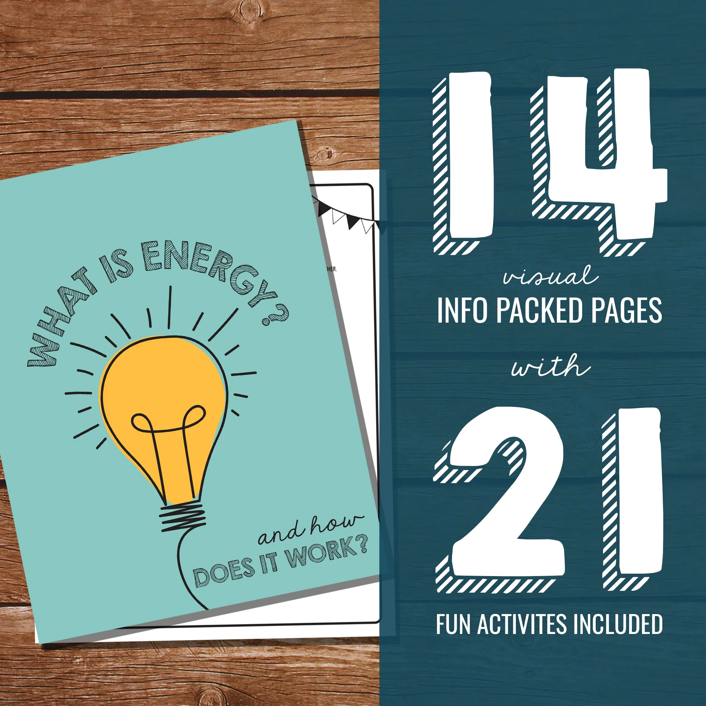 Kids Science Activity Sheets - Printable Energy Activity Sheets